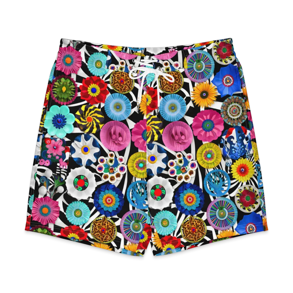 Chromatic Carnival on Men's Board Shorts — Front