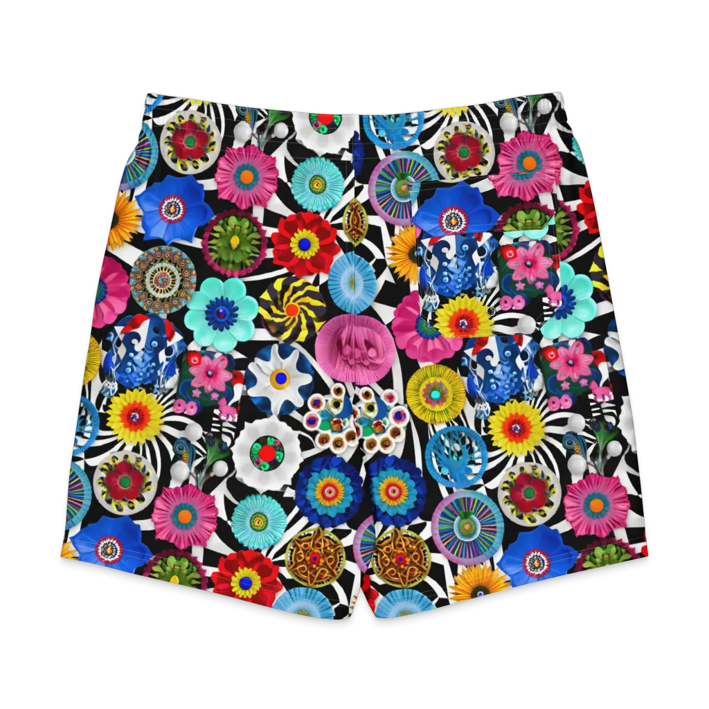 Chromatic Carnival on Men's Board Shorts — Back