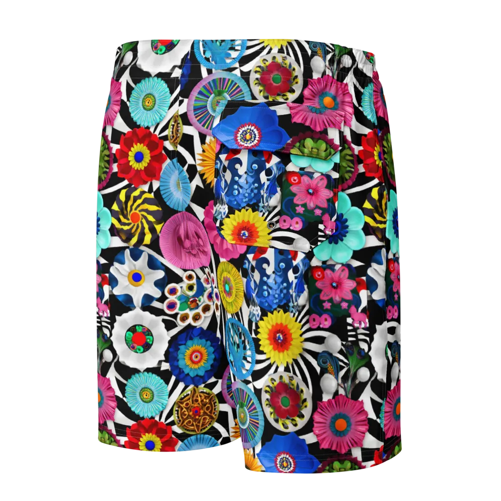 Chromatic Carnival on Men's Board Shorts — Back
