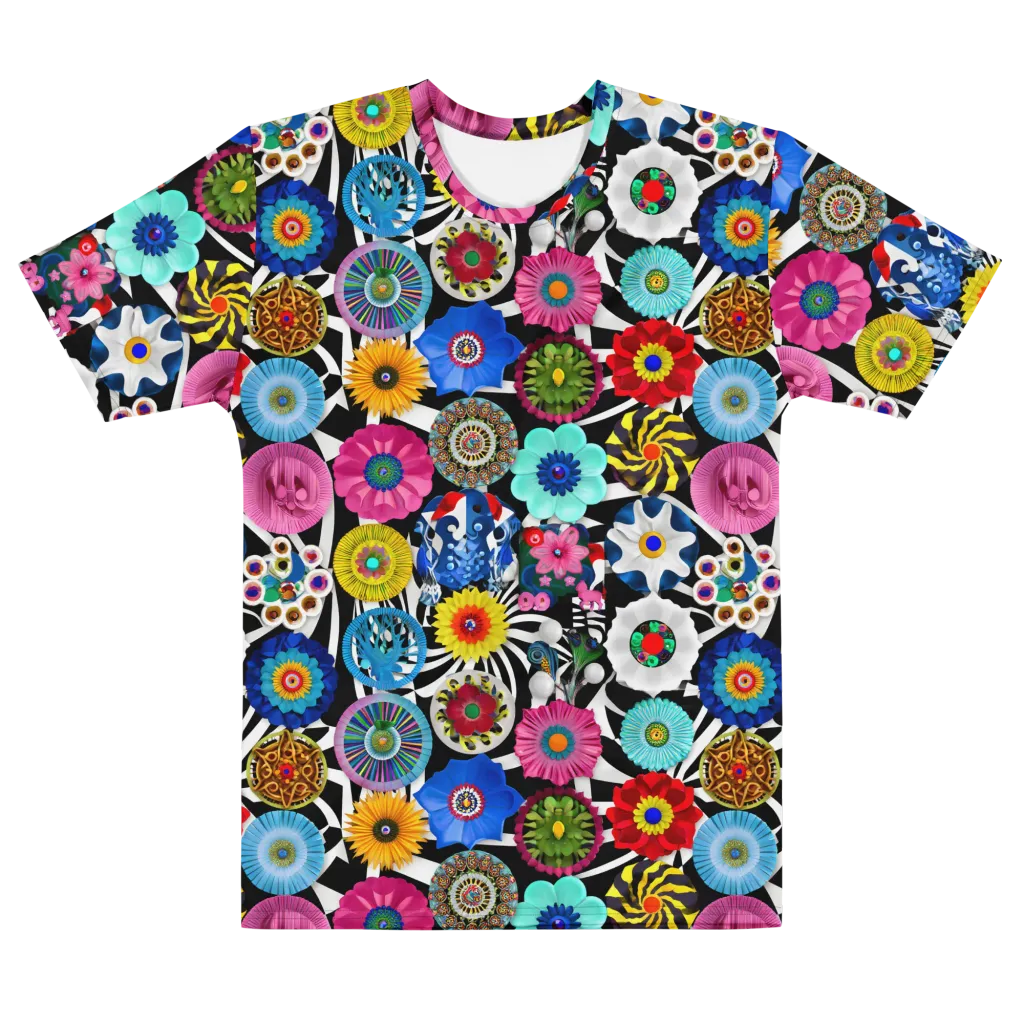 Chromatic Carnival on Men's Crew Neck T-Shirt — Front