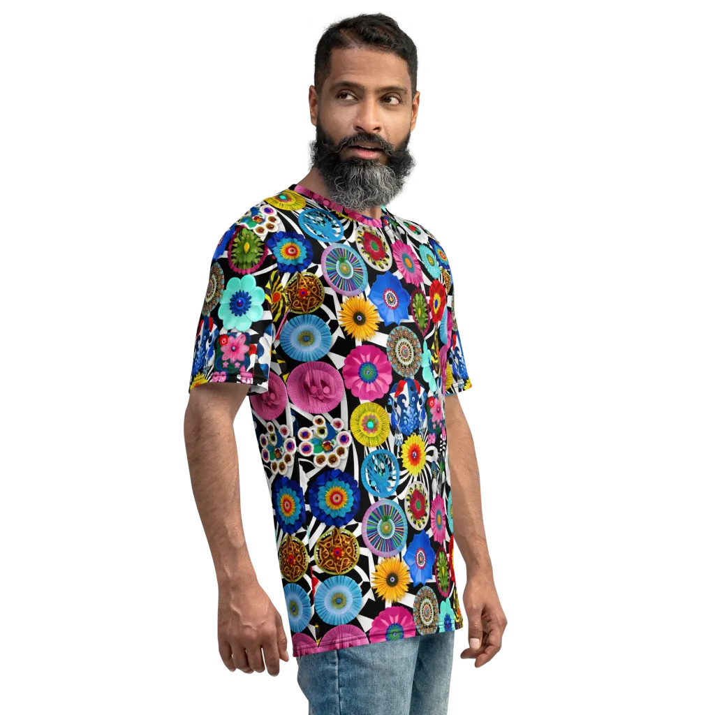 Chromatic Carnival on Men's Crew Neck T-Shirt — Right