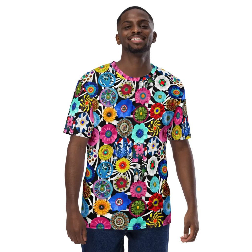 Chromatic Carnival on Men's Crew Neck T-Shirt — Front
