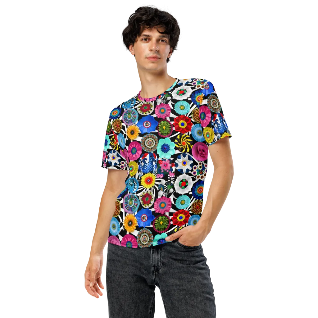Chromatic Carnival on Men's Crew Neck T-Shirt — Front