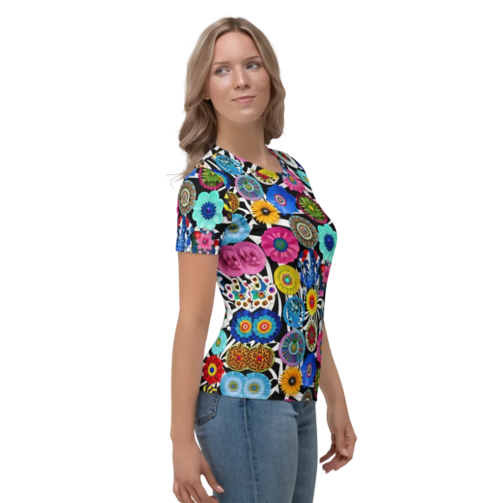 Chromatic Carnival on Women's Crew Neck T-Shirt — Right