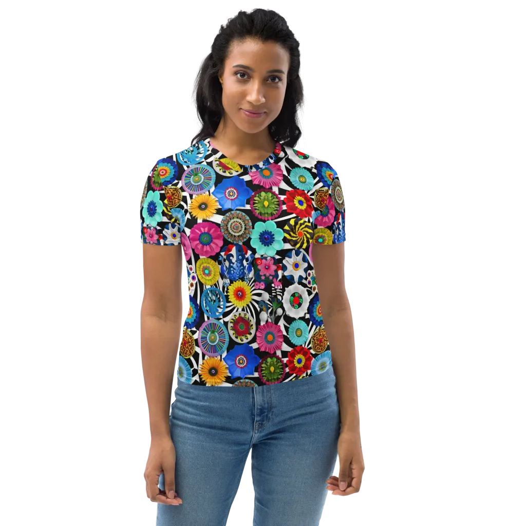 Chromatic Carnival on Women's Crew Neck T-Shirt — Front