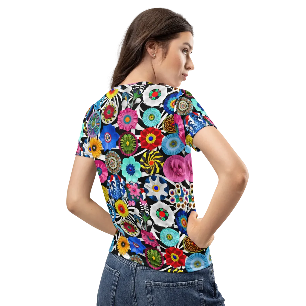 Chromatic Carnival on Women's Crew Neck T-Shirt — Back