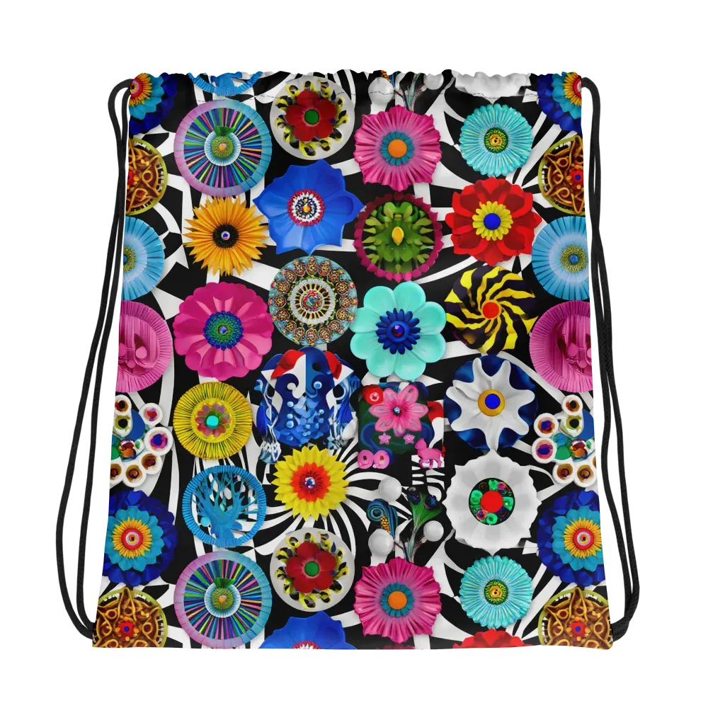 Chromatic Carnival on Drawstring Bag — Photo
