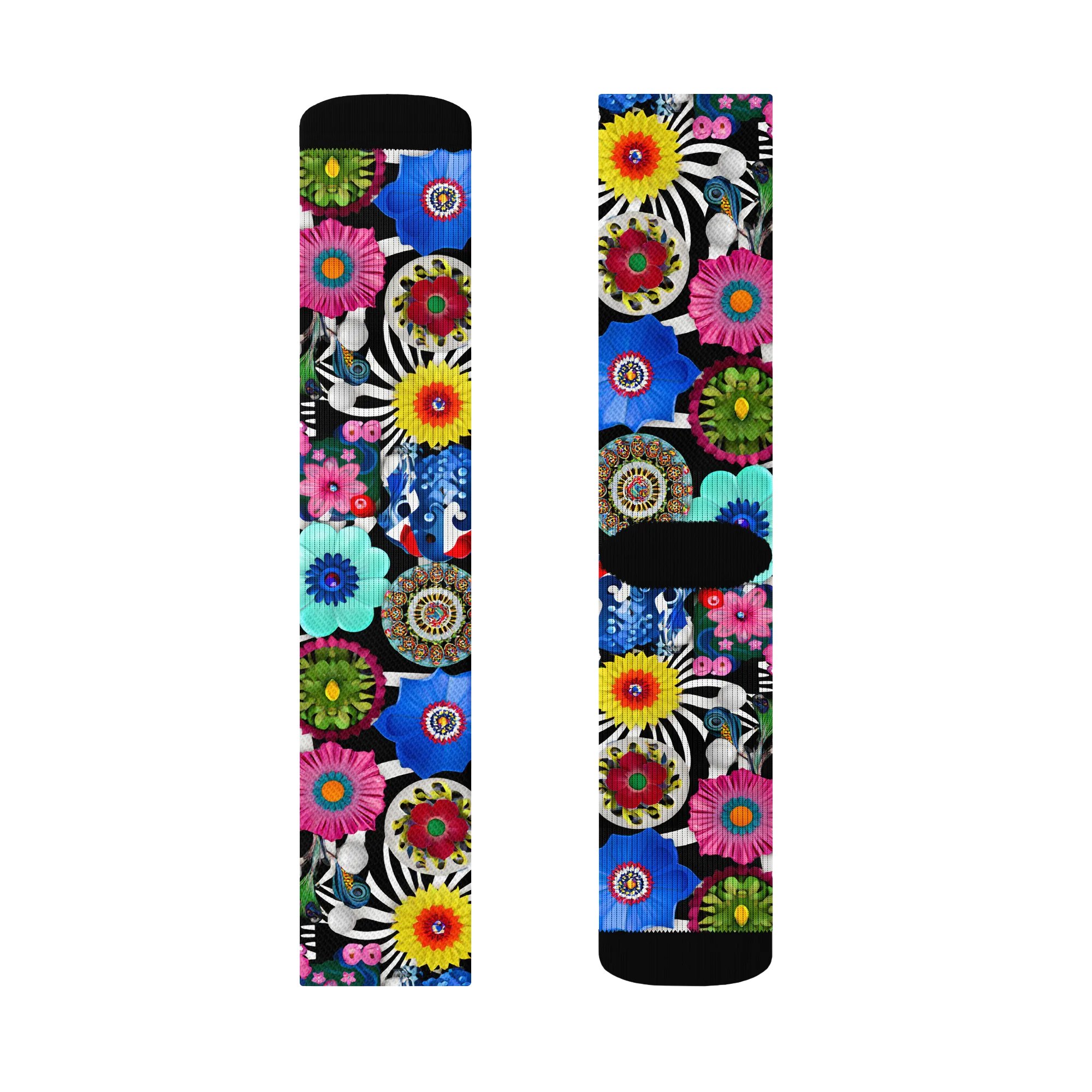Chromatic Carnival on Socks — Left Sock