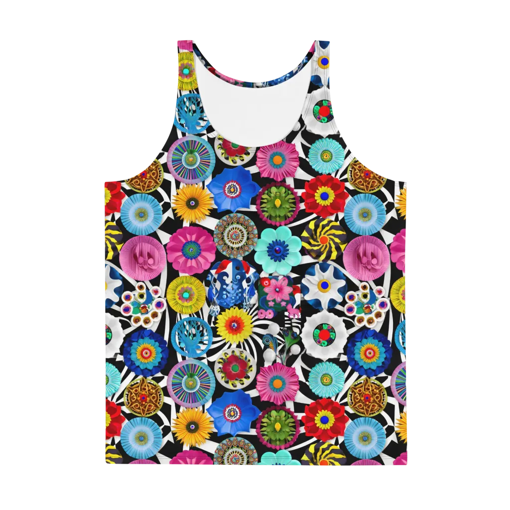 Chromatic Carnival on Men's Tank Top — Front