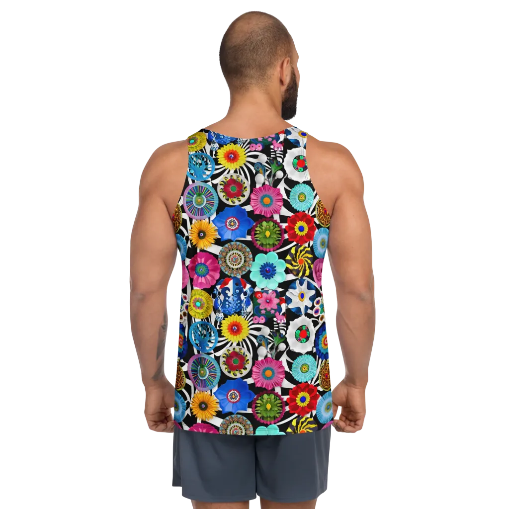 Chromatic Carnival on Men's Tank Top — Back