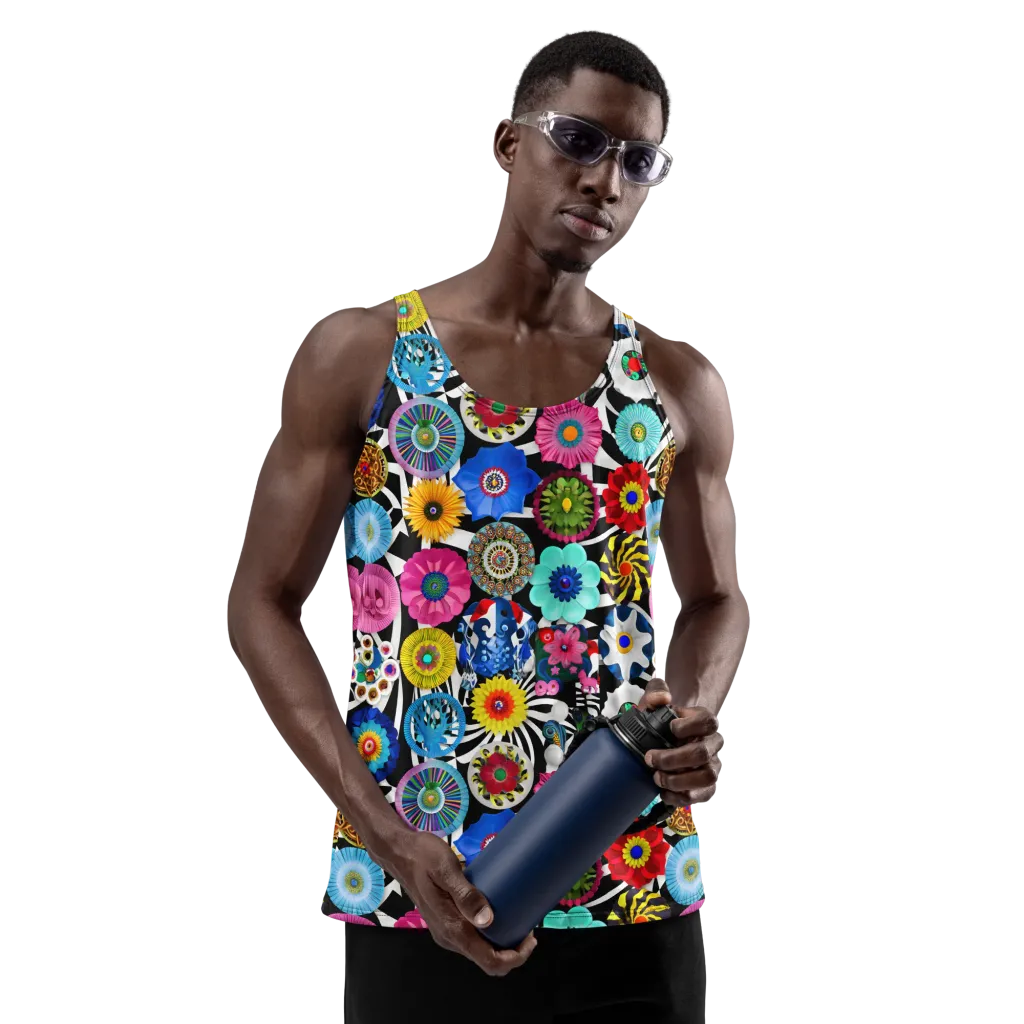Chromatic Carnival on Men's Tank Top — Front