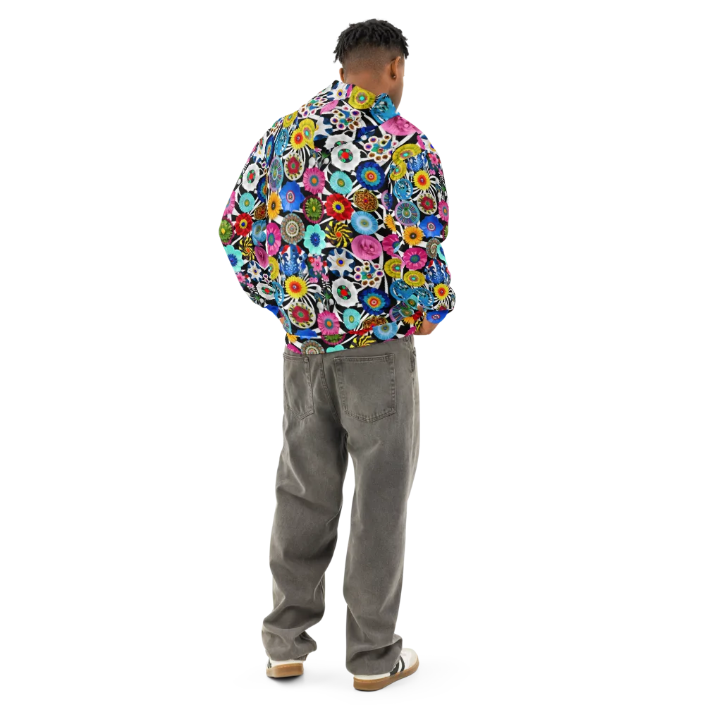 Chromatic Carnival on Cotton Hoodie — Back