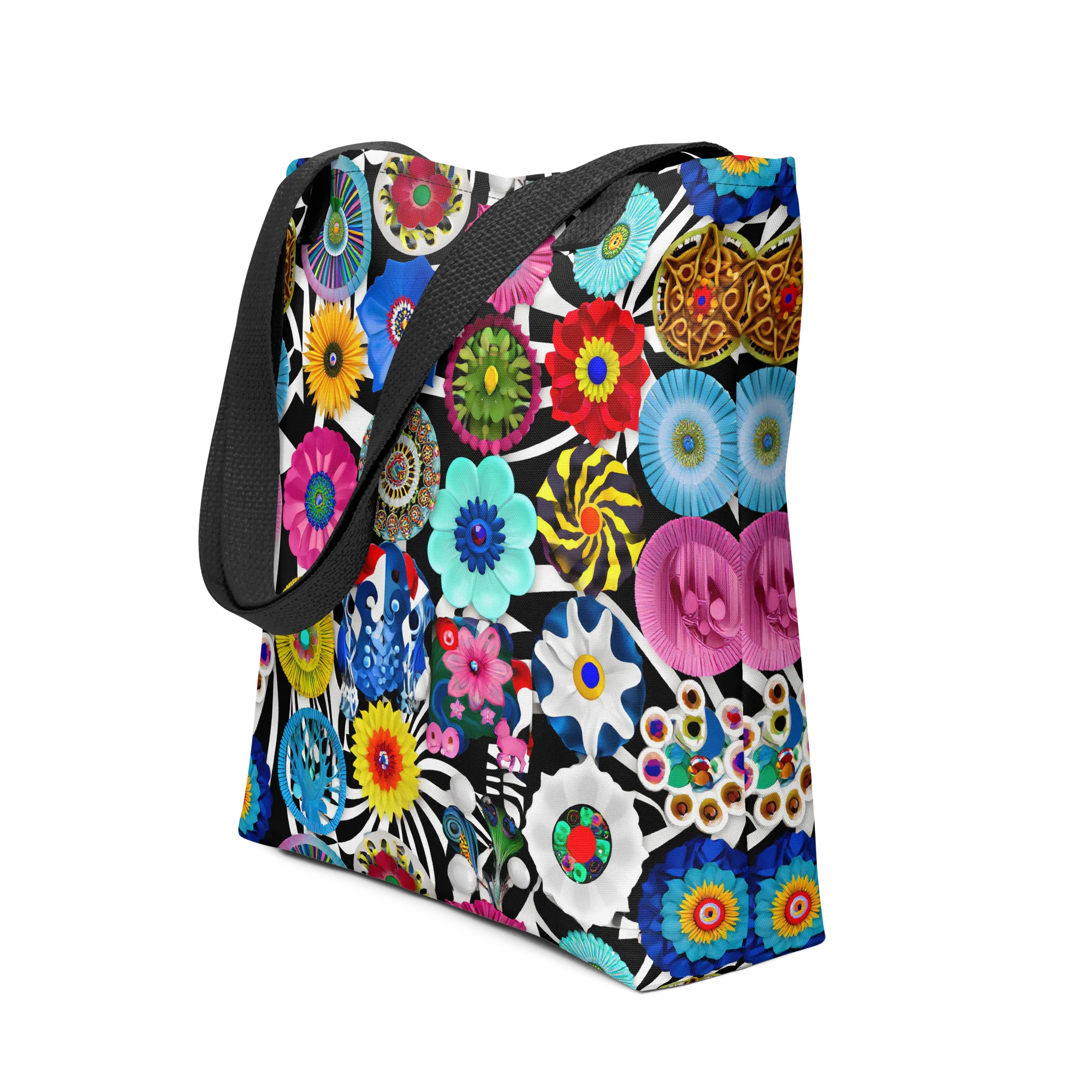 Chromatic Carnival on Tote Bag — Front