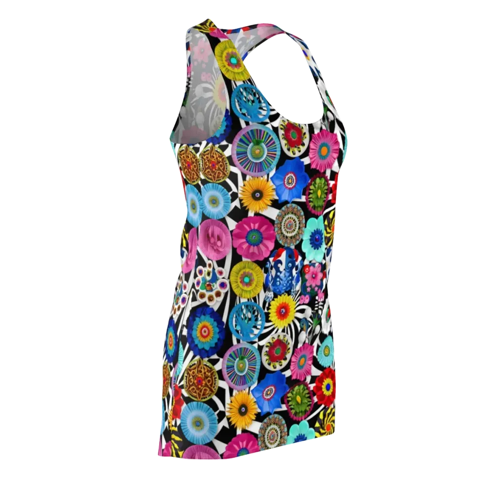 Chromatic Carnival on Racerback Dress — Front Side