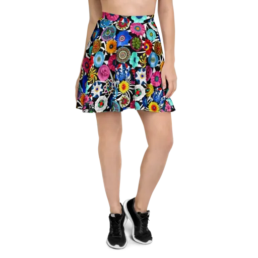 Chromatic Carnival on a Skater Skirt