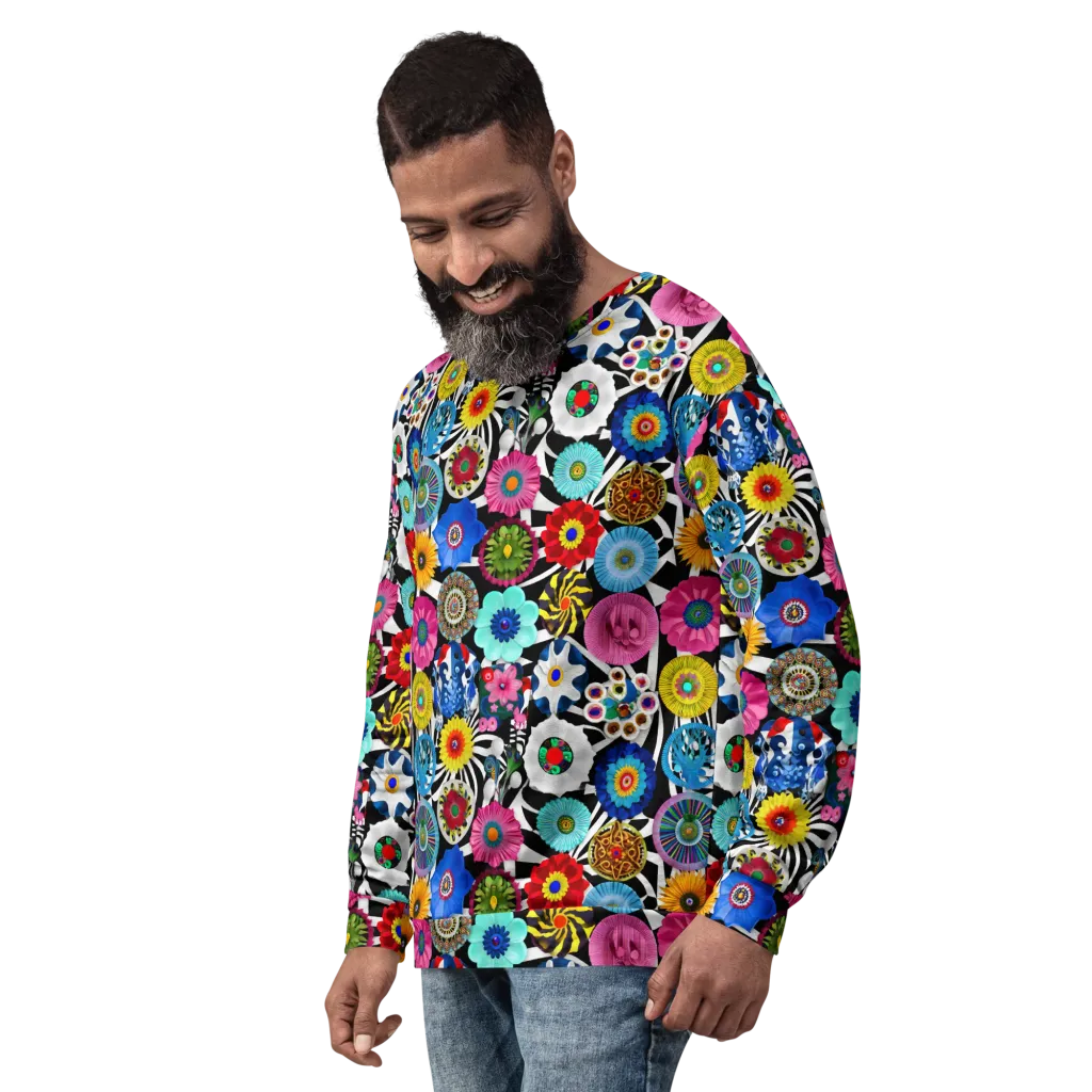 Chromatic Carnival on Sweatshirt — Left Front