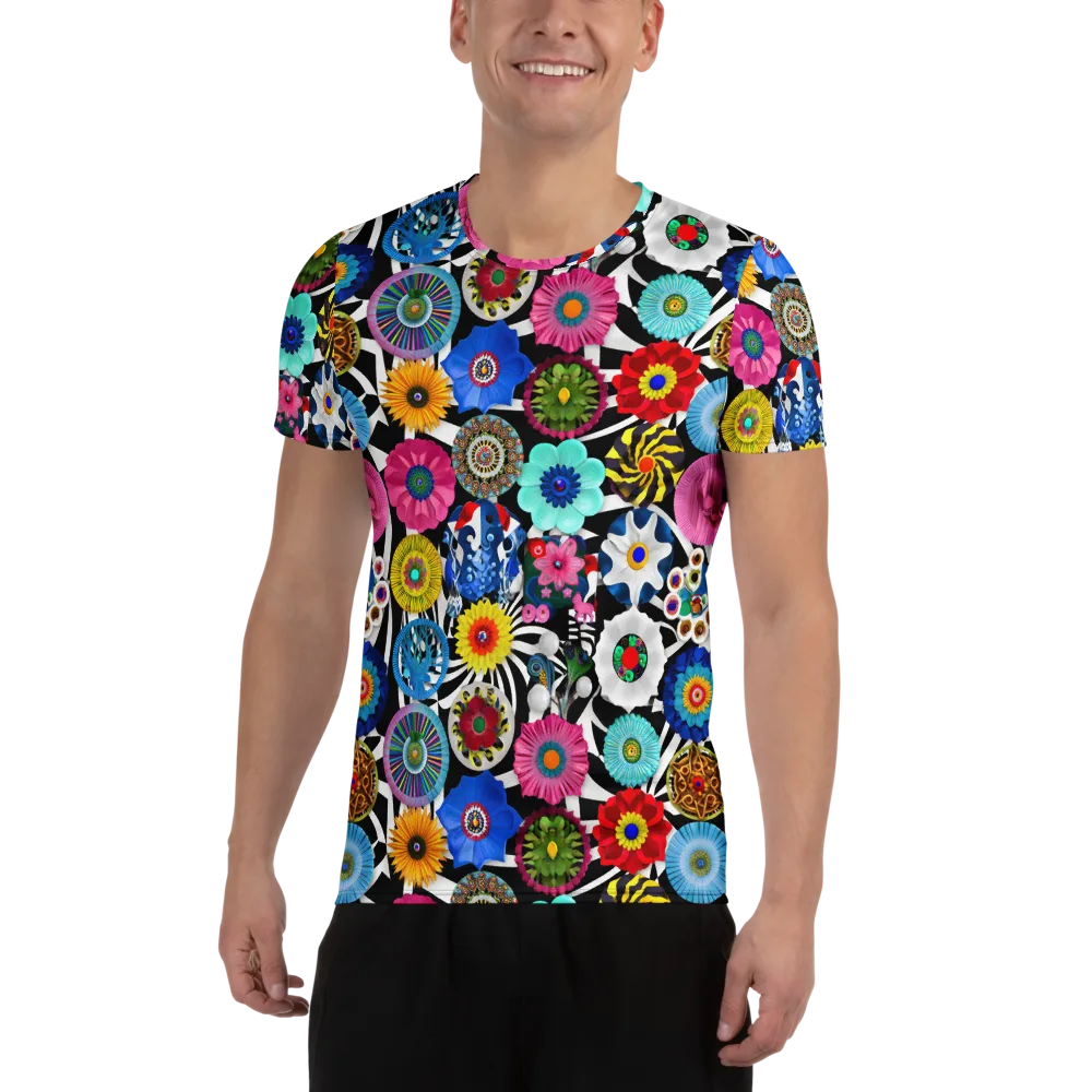Chromatic Carnival on Men's Athletic T-Shirt — Front