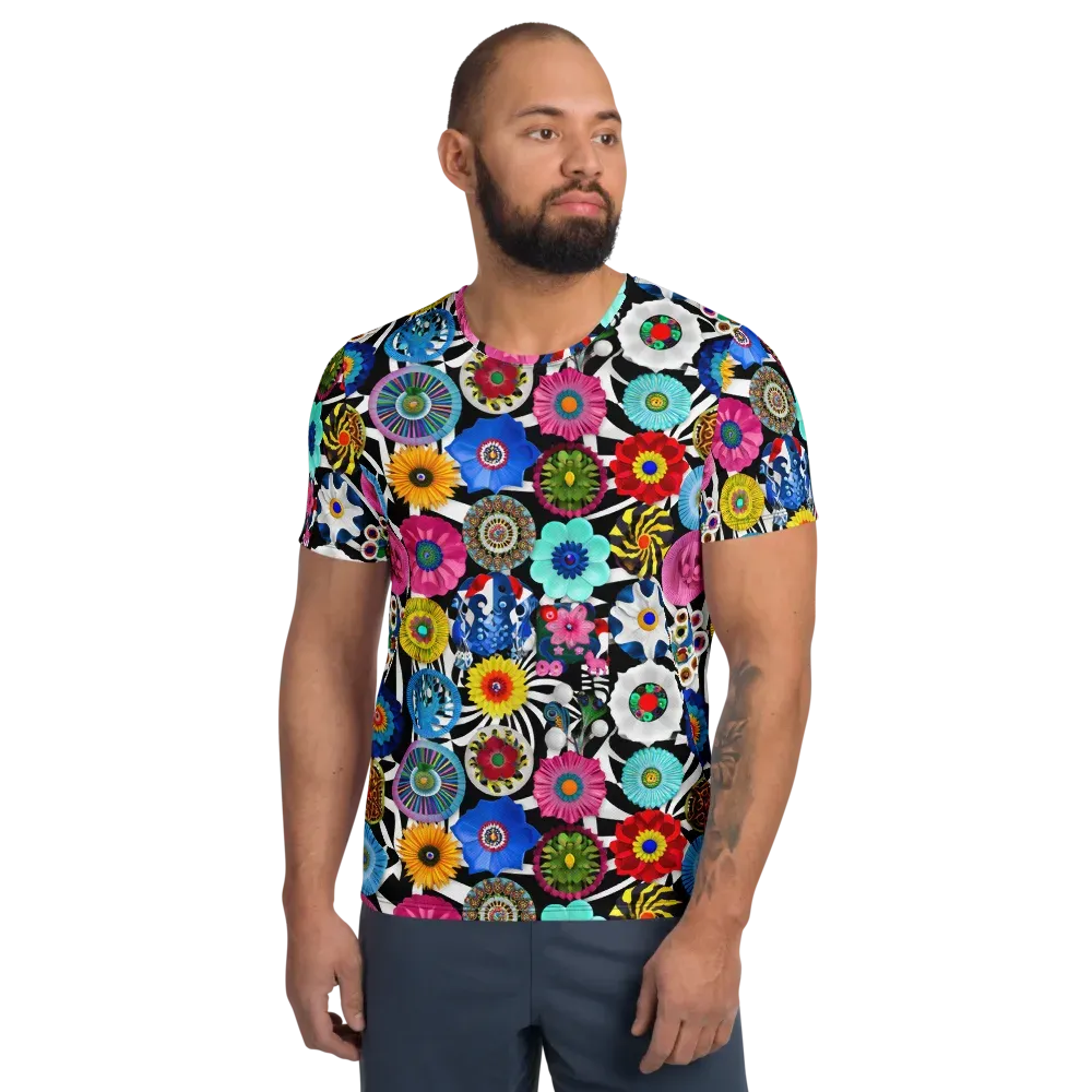 Chromatic Carnival on Men's Athletic T-Shirt — Front