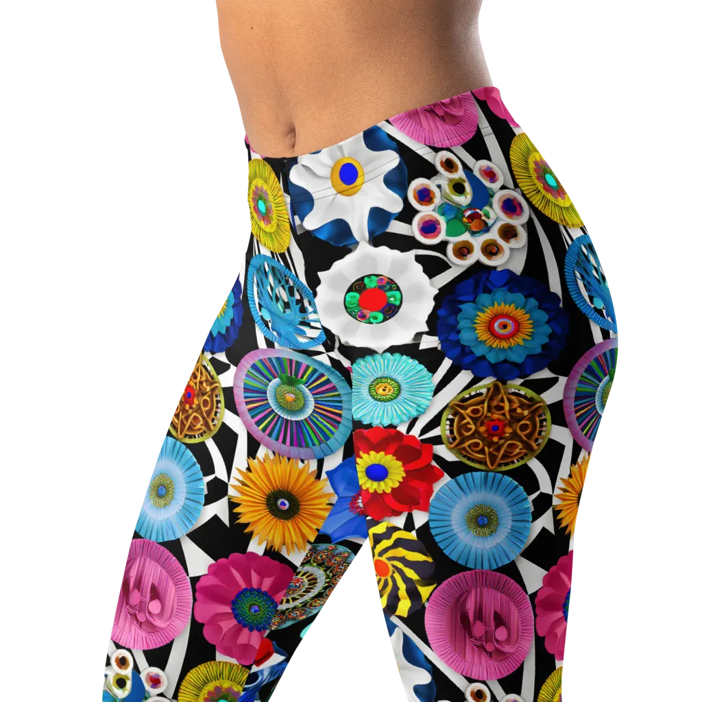 Chromatic Carnival on Leggings — Left Front