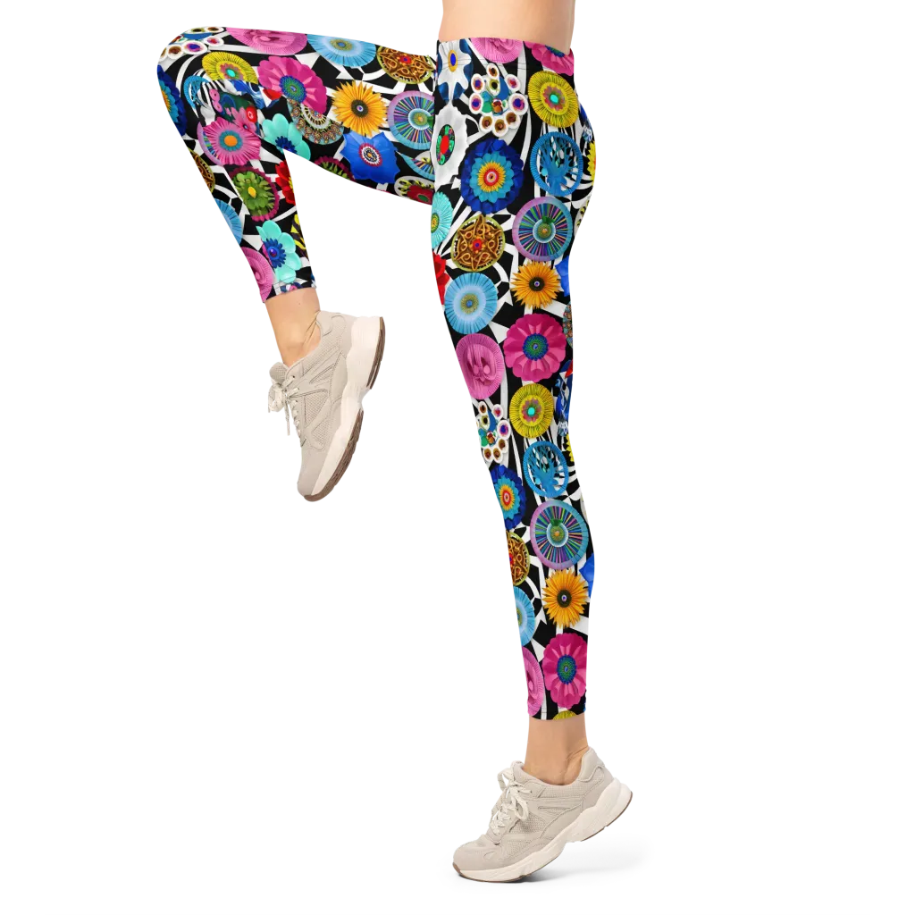 Chromatic Carnival on Leggings — Left