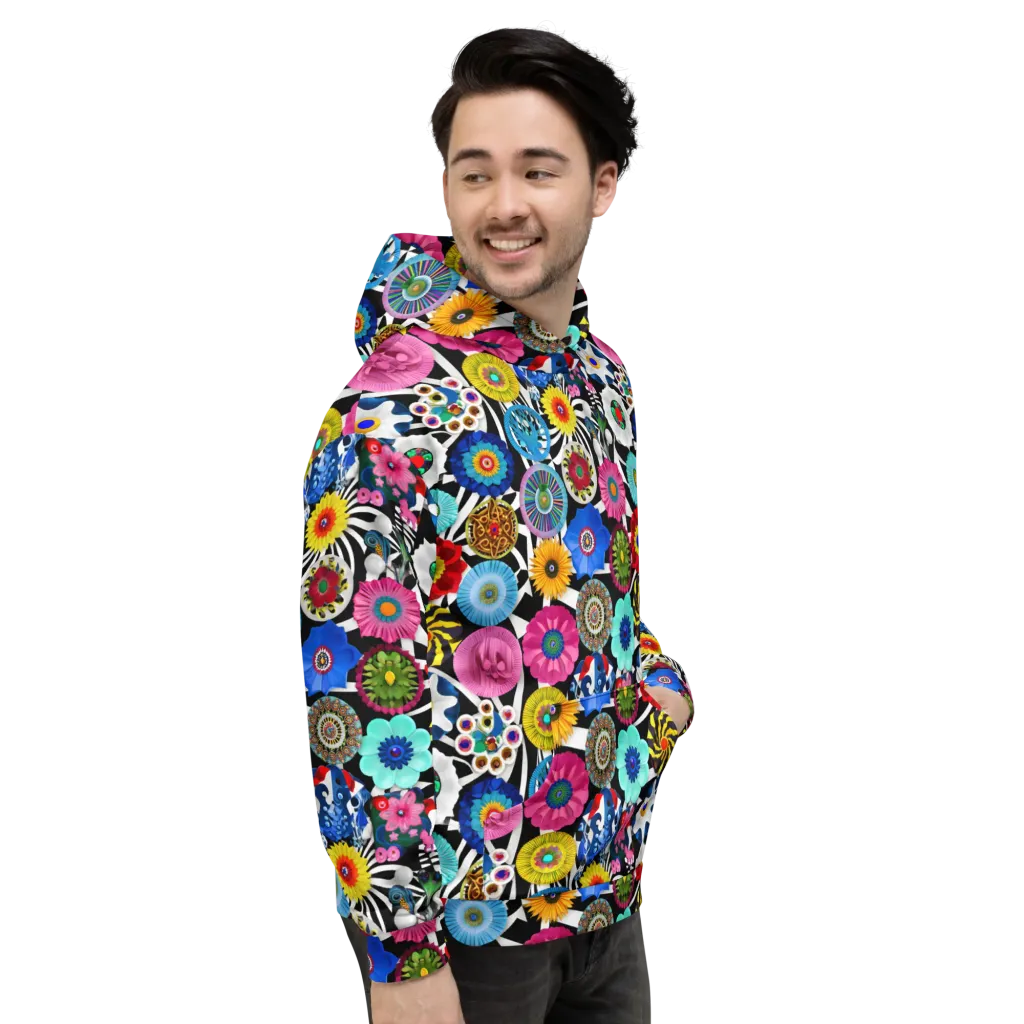 Chromatic Carnival on Hoodie — Right