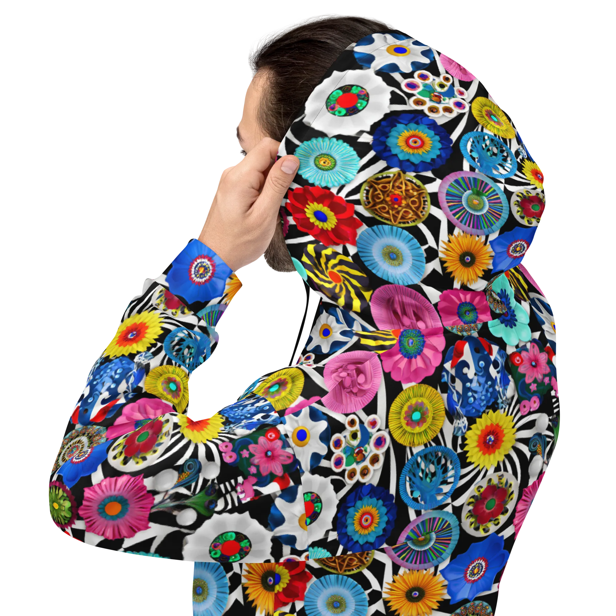Chromatic Carnival on Hoodie — Back