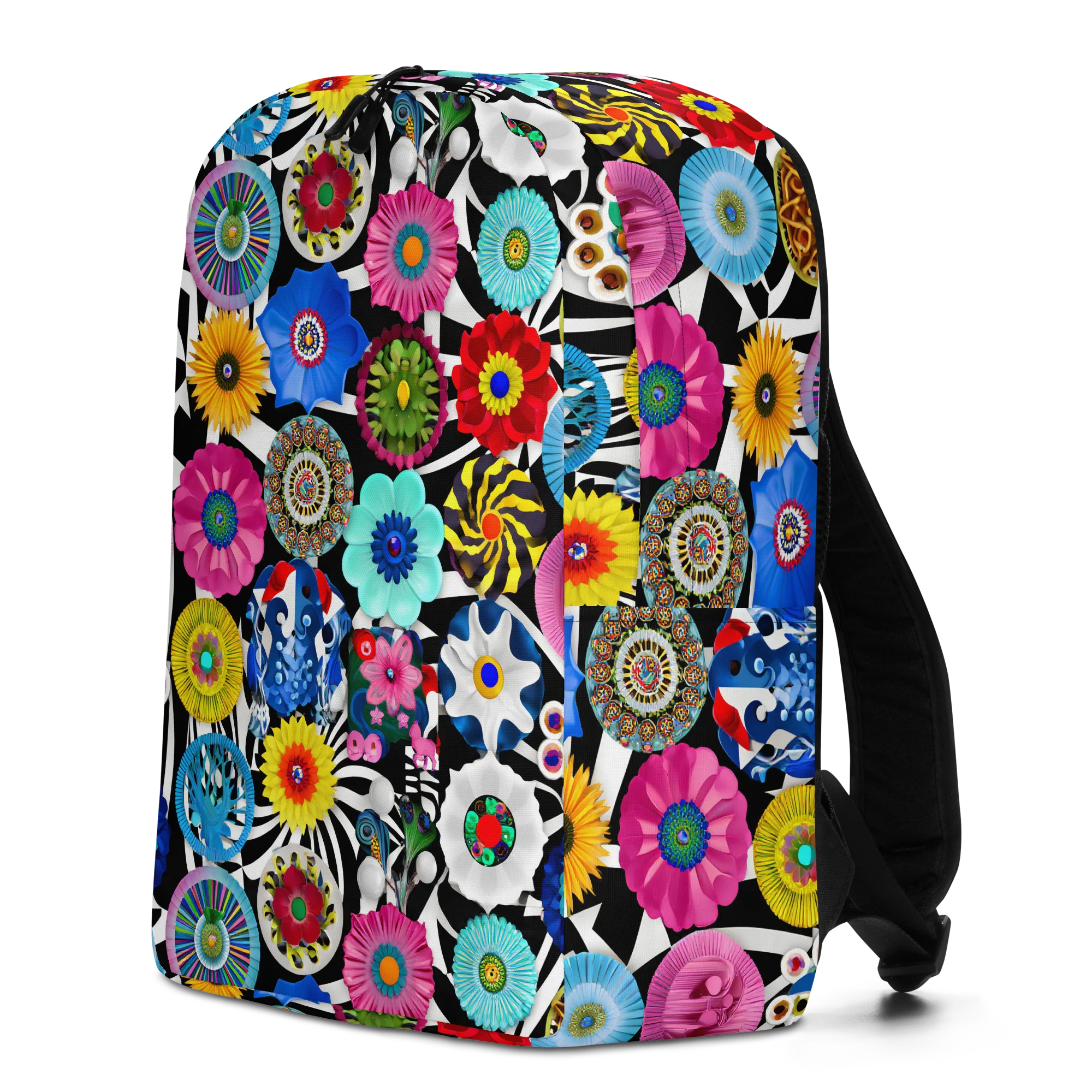Chromatic Carnival on Minimalist Backpack — Left