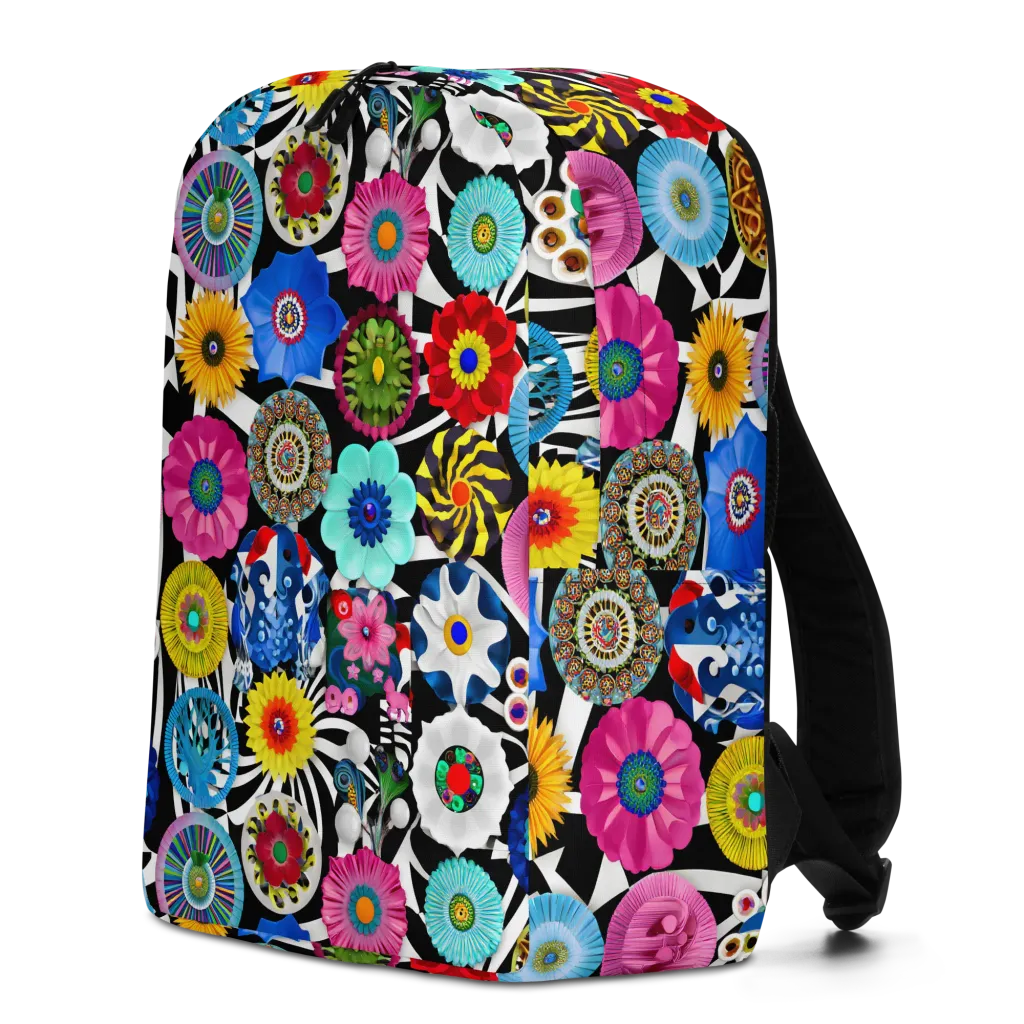 Chromatic Carnival on Minimalist Backpack — Left
