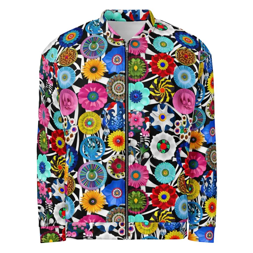 Chromatic Carnival on Bomber Jacket — Front