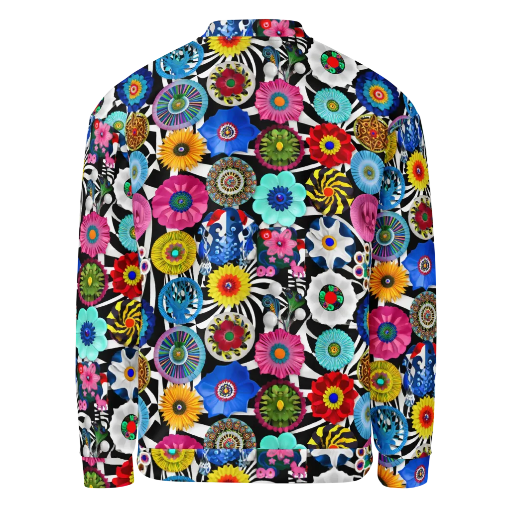 Chromatic Carnival on Bomber Jacket — Back
