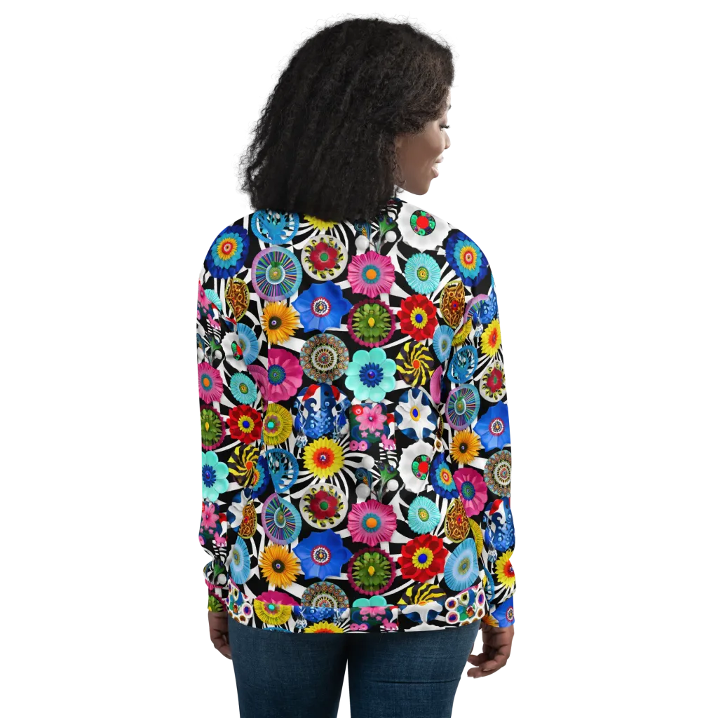 Chromatic Carnival on Bomber Jacket — Back