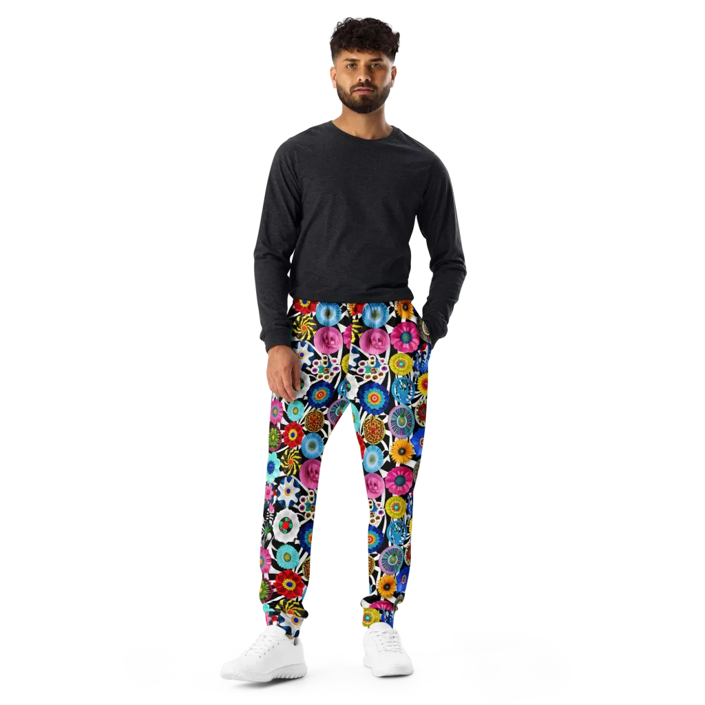 Chromatic Carnival on Men's Joggers — Front