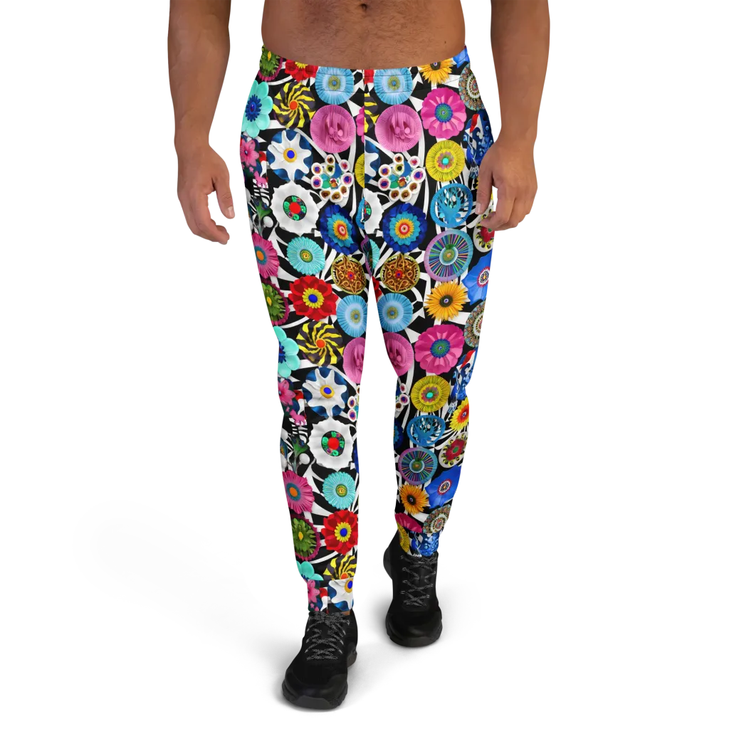 Chromatic Carnival on Men's Joggers — Front