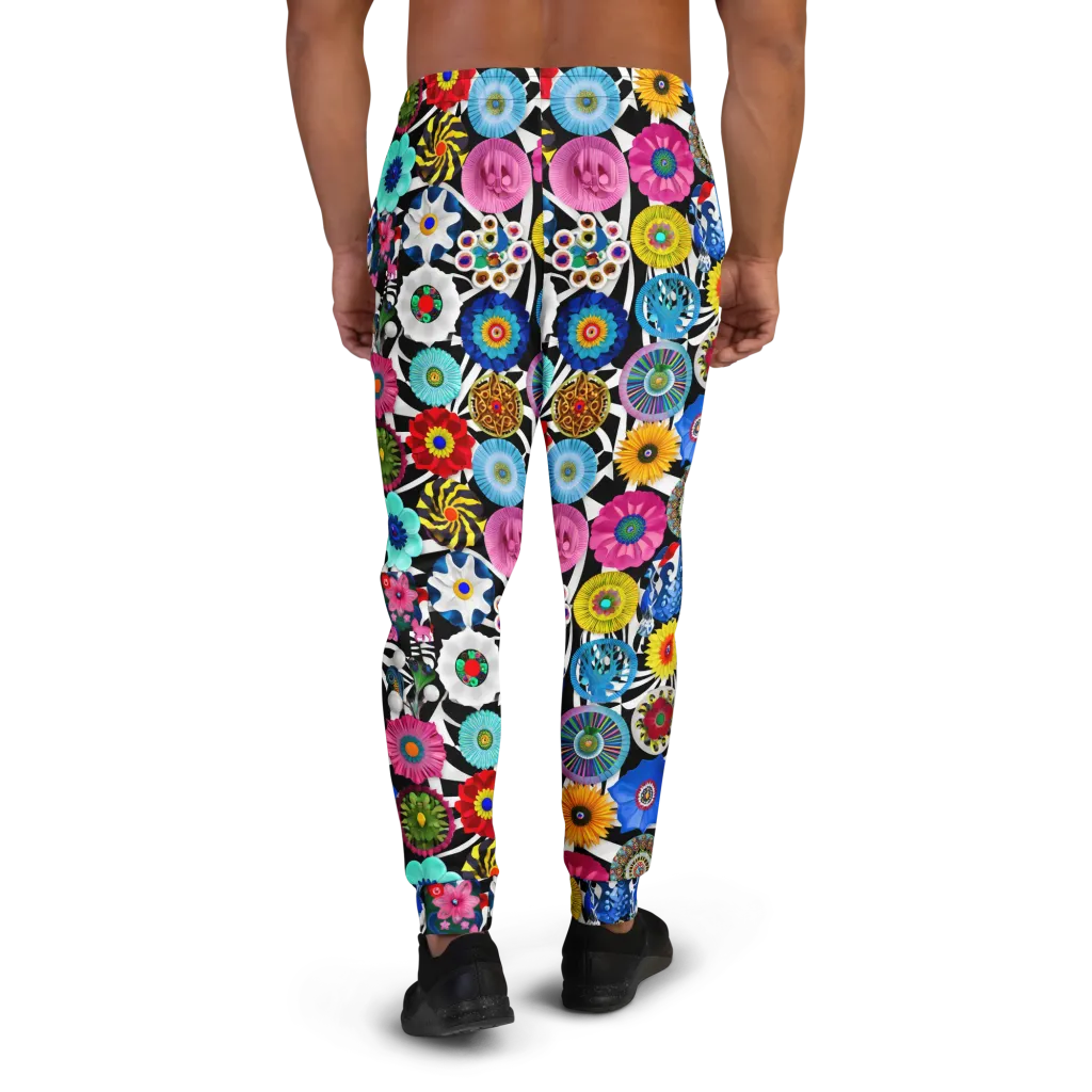 Chromatic Carnival on Men's Joggers — Back