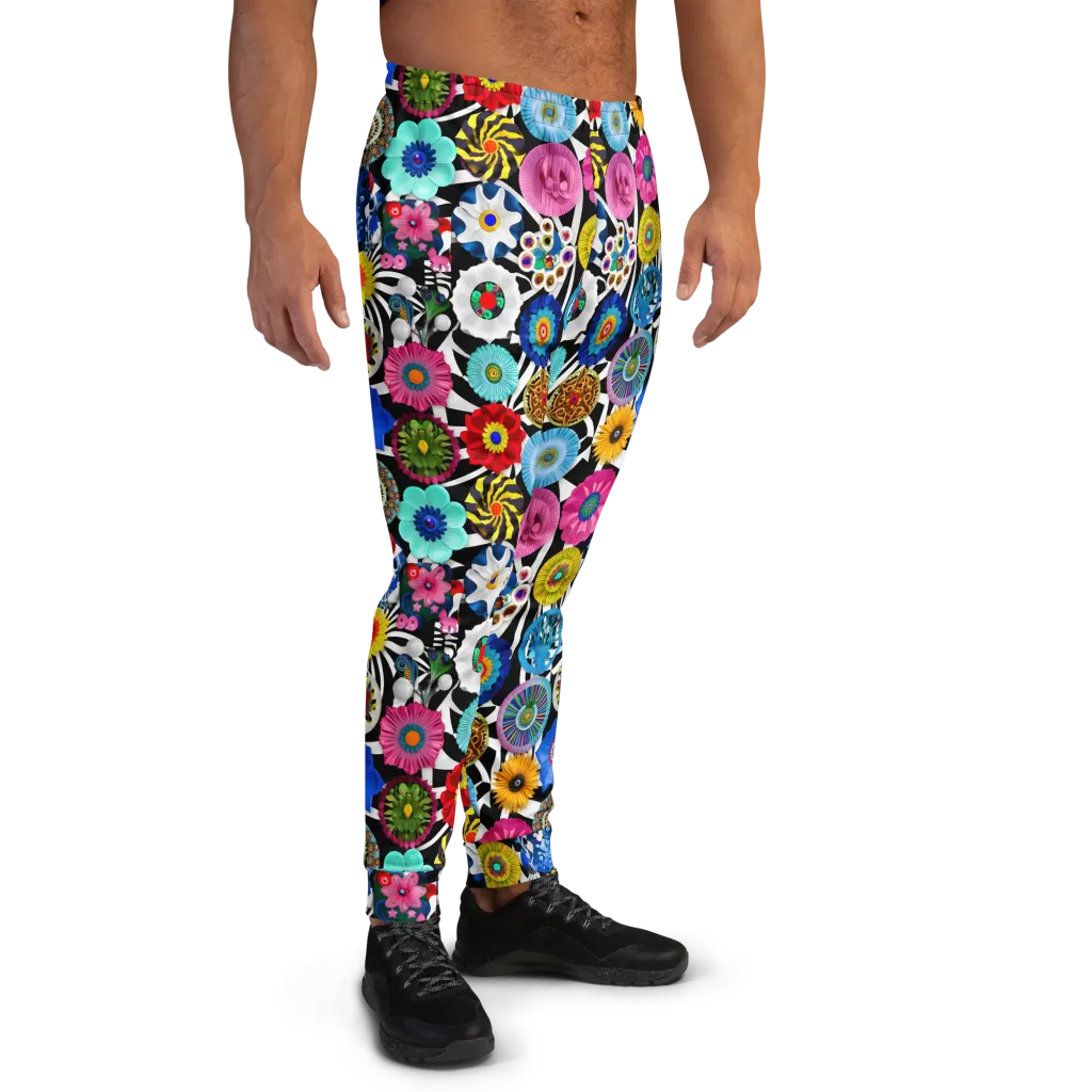 Chromatic Carnival on Men's Joggers — Right