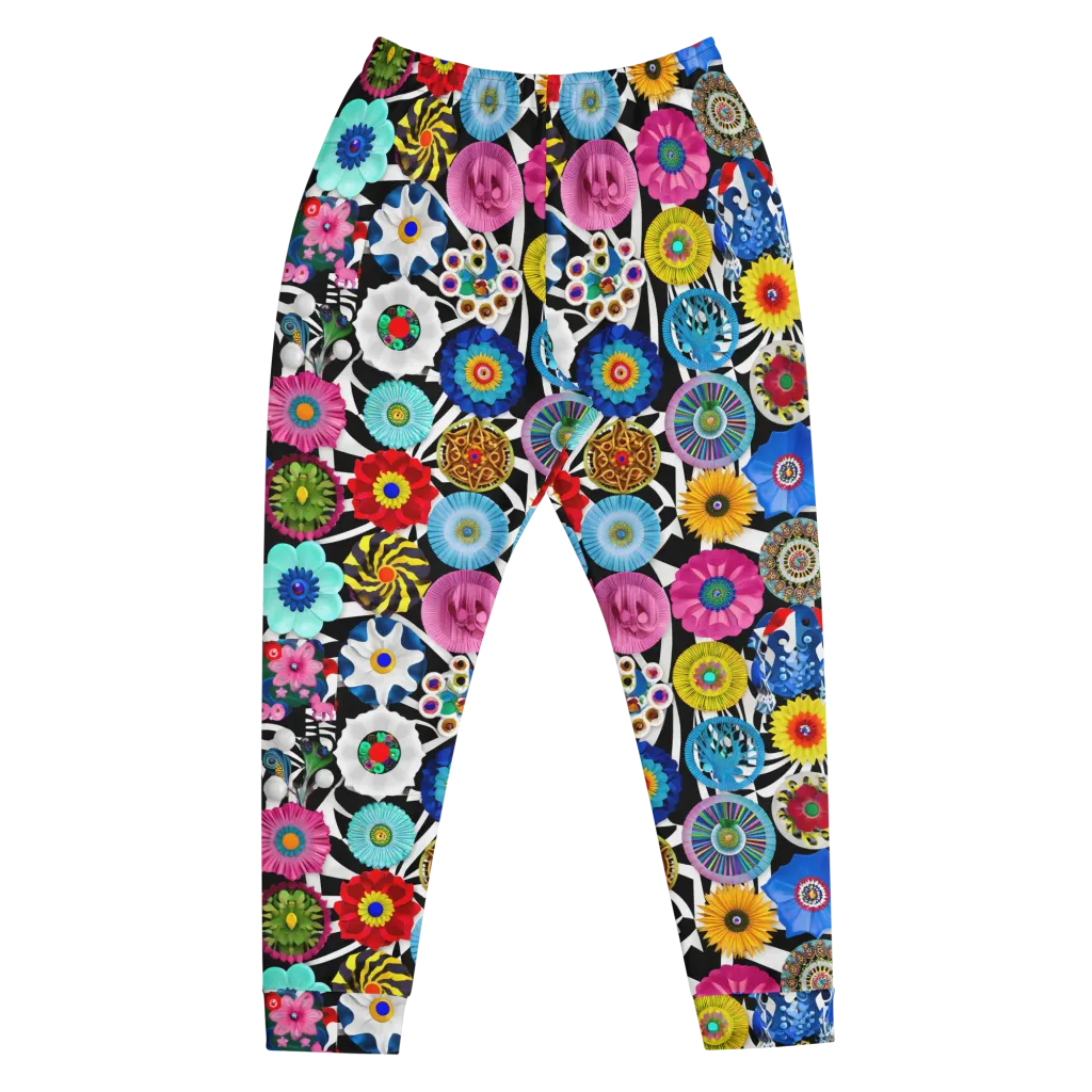 Chromatic Carnival on Men's Joggers — Front