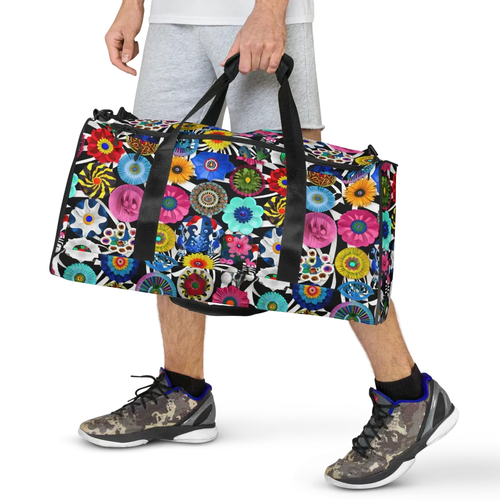 Chromatic Carnival on Duffle Bag — Front