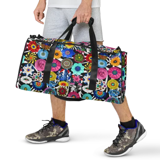 Chromatic Carnival on a Duffle Bag