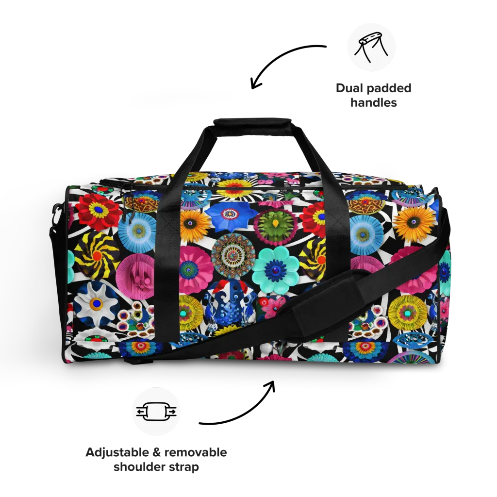 Chromatic Carnival on Duffle Bag — Front