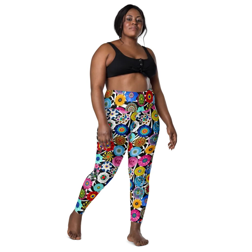 Chromatic Carnival on Leggings with Pockets — Front