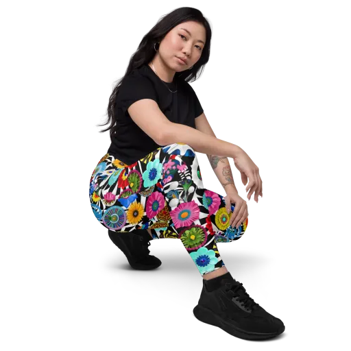 Chromatic Carnival on a Leggings with Pockets