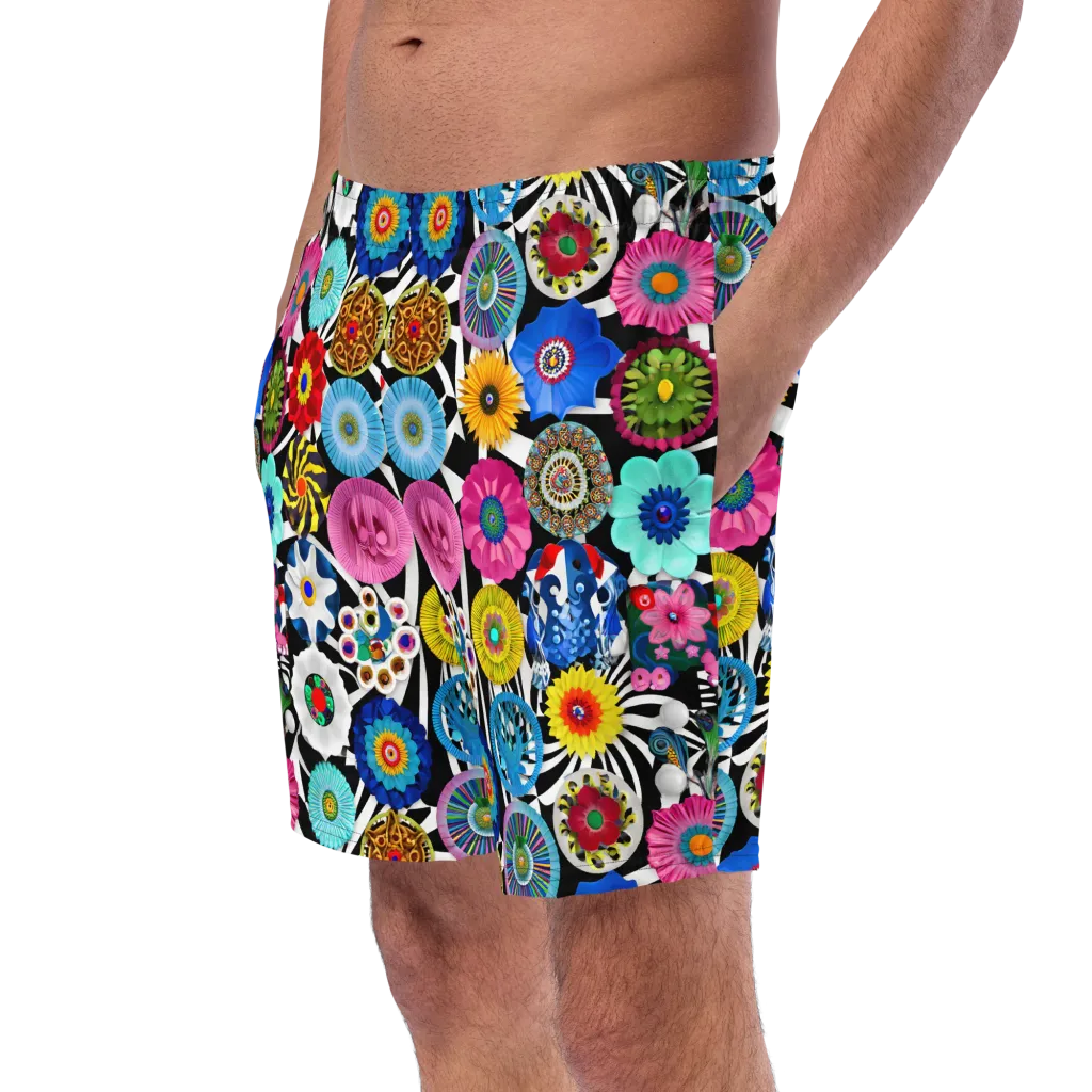 Chromatic Carnival on Swim Trunks — Left Front