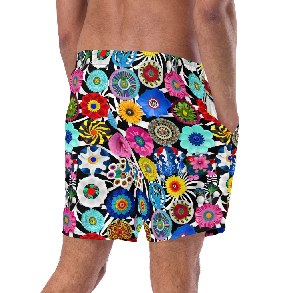 Chromatic Carnival on Swim Trunks — Right Back