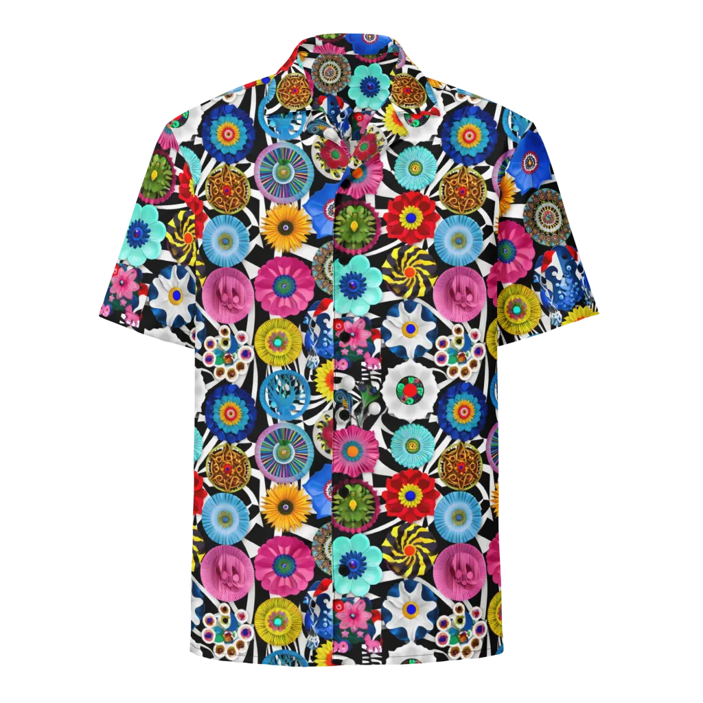 Chromatic Carnival on Button Shirt — Front