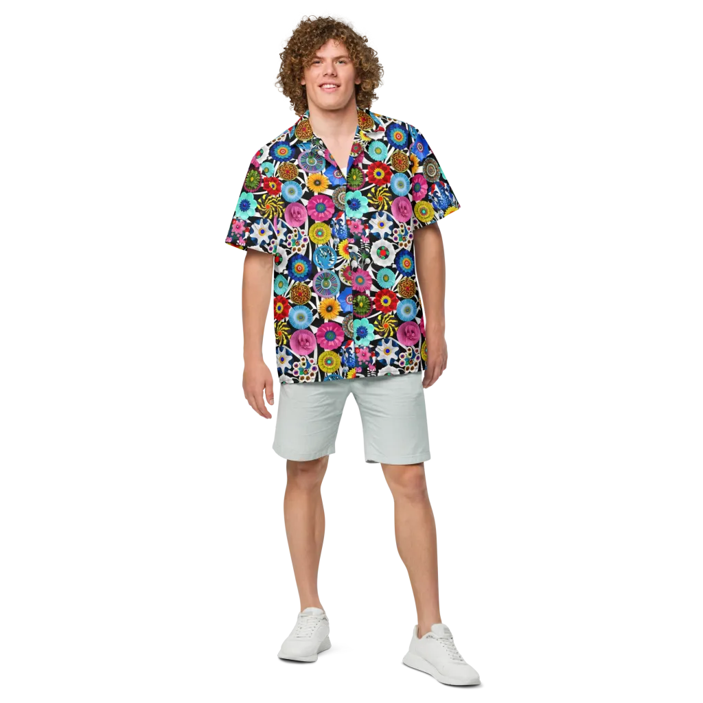 Chromatic Carnival on Button Shirt — Front