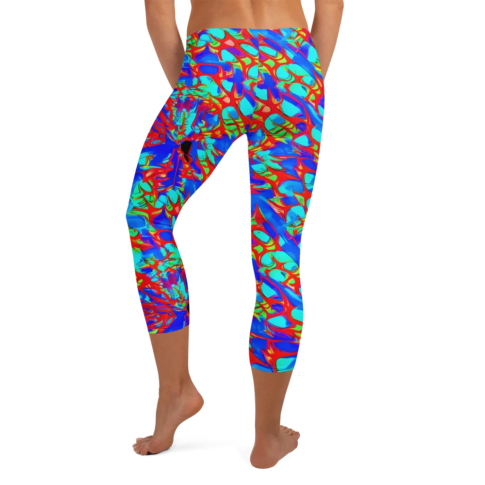 Sonic Prism on Capri Leggings — Back