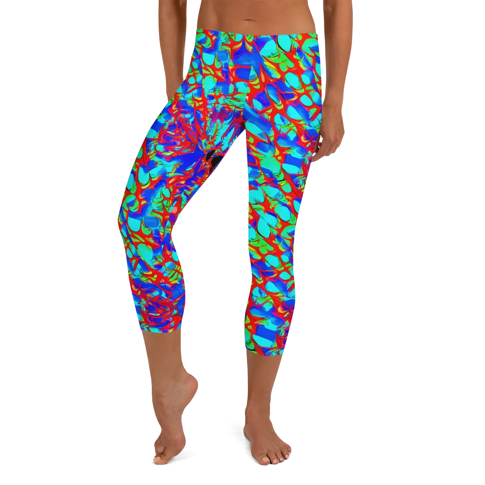 Sonic Prism on Capri Leggings — Front