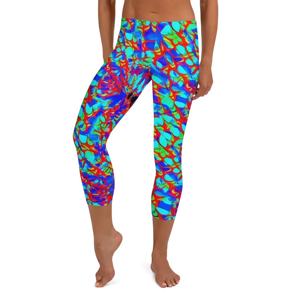 Sonic Prism on Capri Leggings — Front