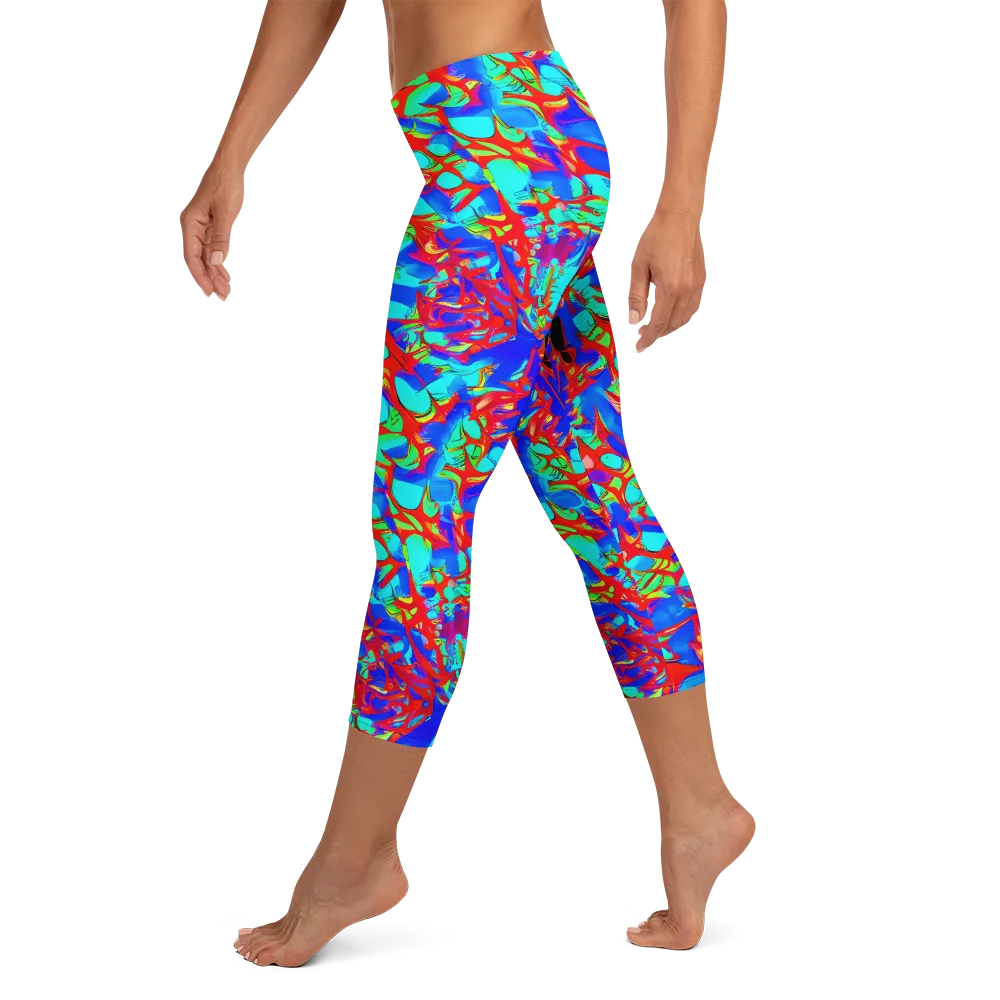 Sonic Prism on Capri Leggings — Left