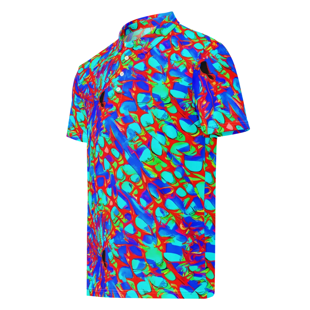 Sonic Prism on Men's Slim Fit Polo Shirt — Left Front